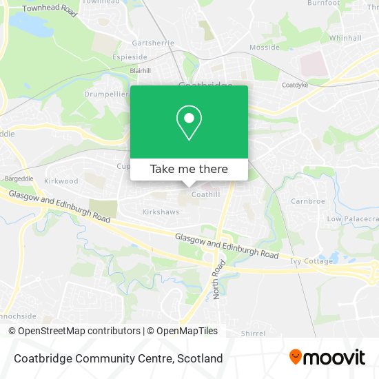Coatbridge Community Centre map