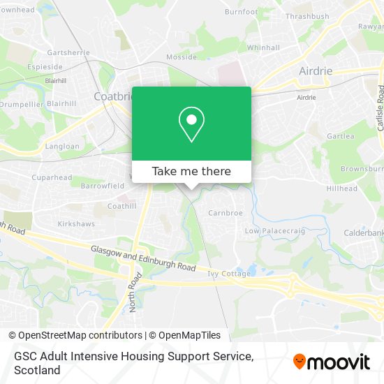 GSC Adult Intensive Housing Support Service map