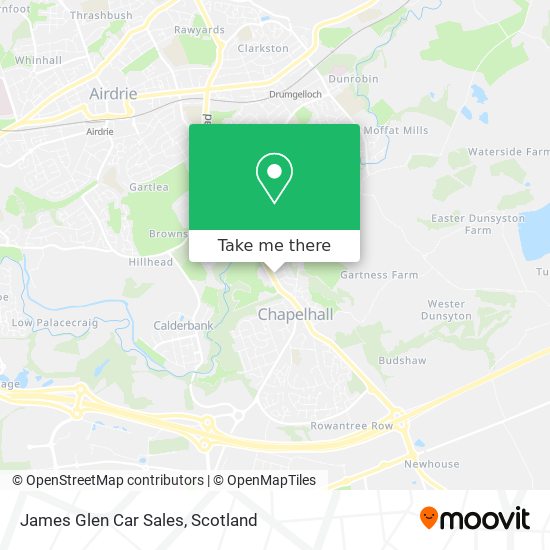 James Glen Car Sales map