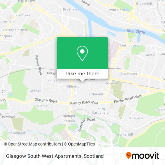 Glasgow South West Apartments map