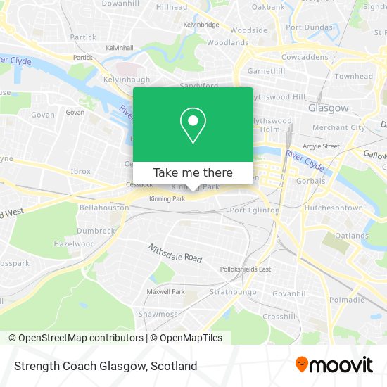Strength Coach Glasgow map
