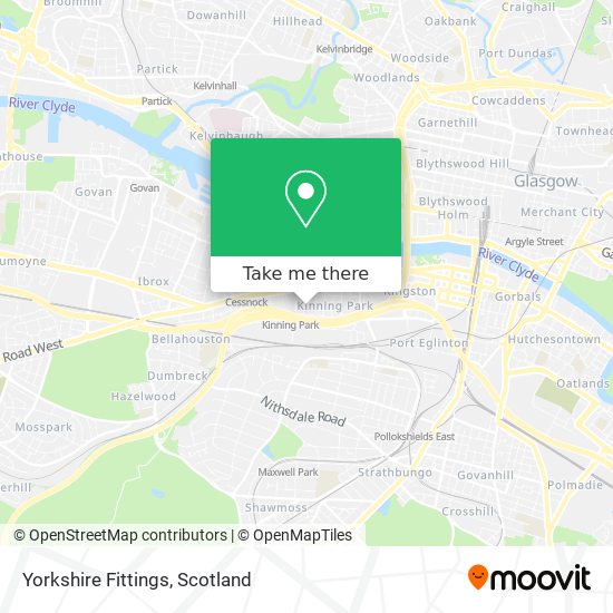 Yorkshire Fittings map