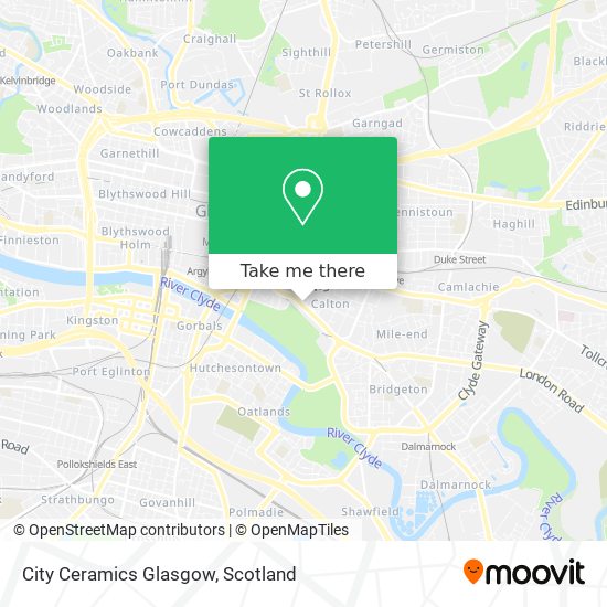 City Ceramics Glasgow map