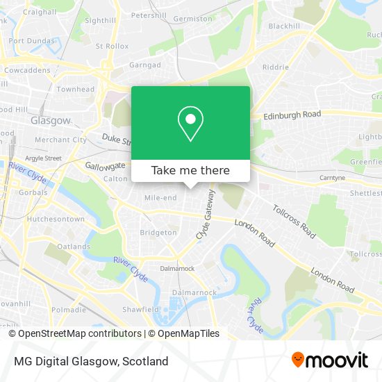 MG Digital Glasgow map