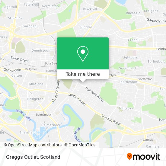Greggs Outlet map