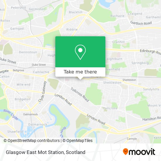 Glasgow East Mot Station map