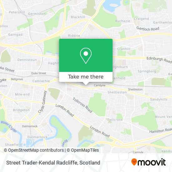 Street Trader-Kendal Radcliffe map