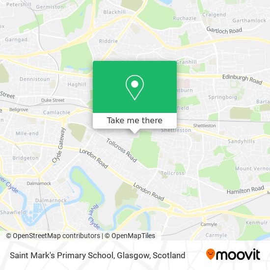 Saint Mark's Primary School, Glasgow map
