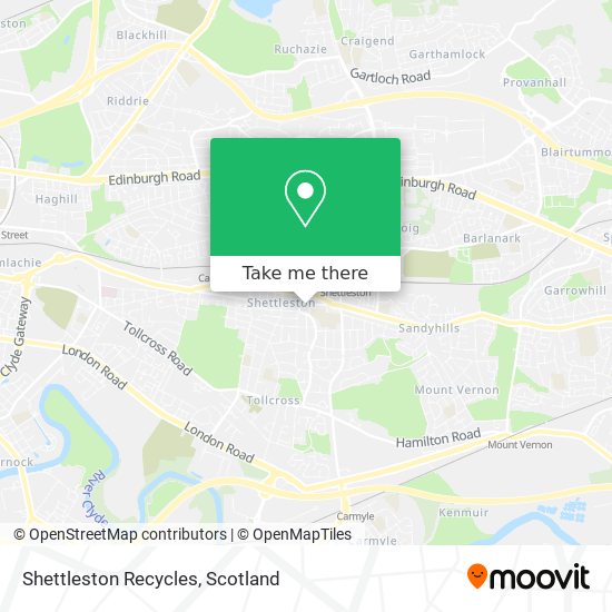 Shettleston Recycles map
