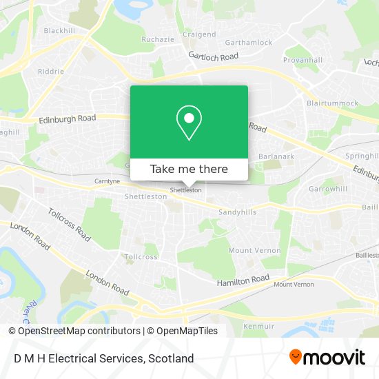 D M H Electrical Services map