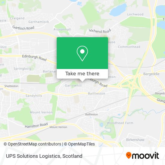 UPS Solutions Logistics map