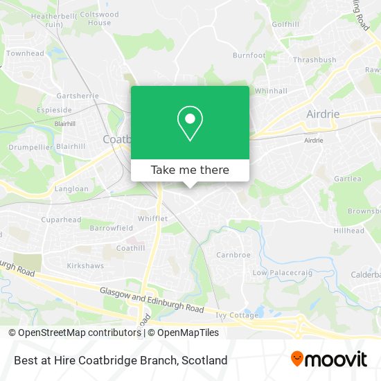 Best at Hire Coatbridge Branch map