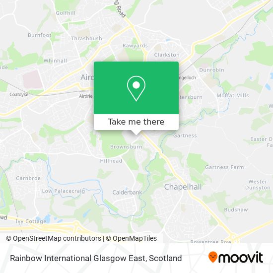 Rainbow International Glasgow East map