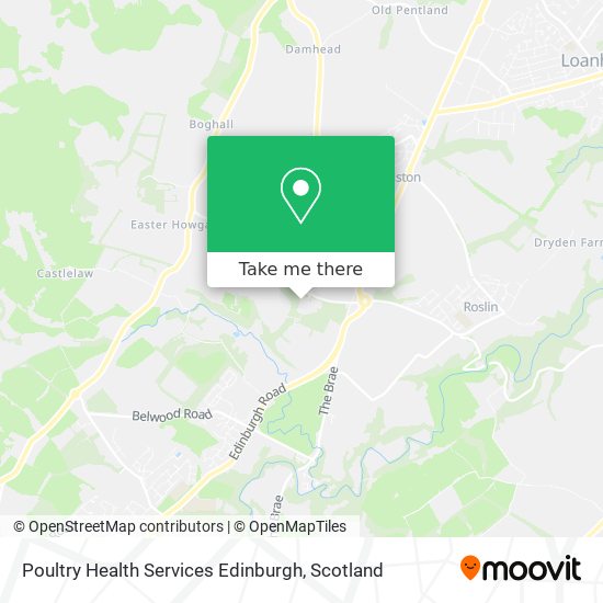 Poultry Health Services Edinburgh map