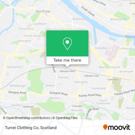 Turret Clothing Co map