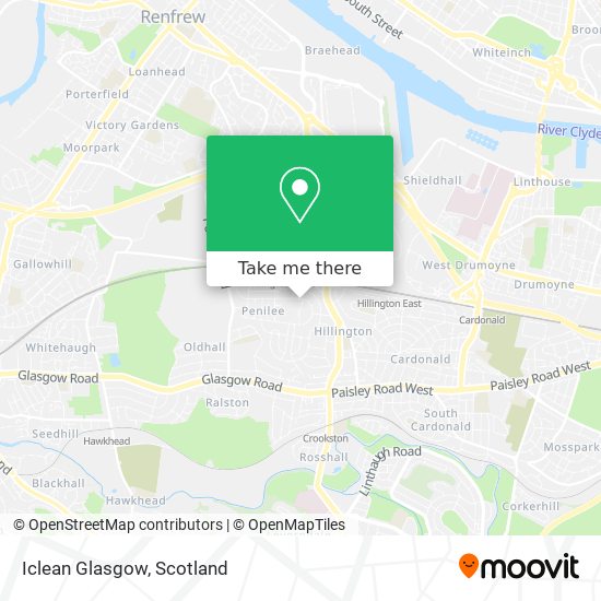 Iclean Glasgow map