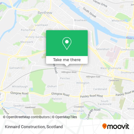 Kinnaird Construction map