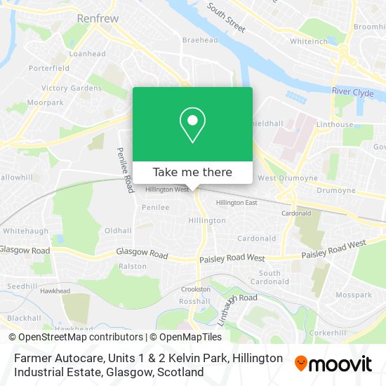 Farmer Autocare, Units 1 & 2 Kelvin Park, Hillington Industrial Estate, Glasgow map