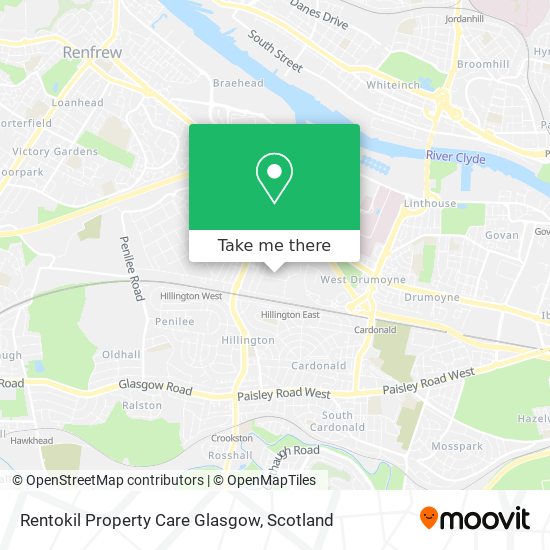 Rentokil Property Care Glasgow map