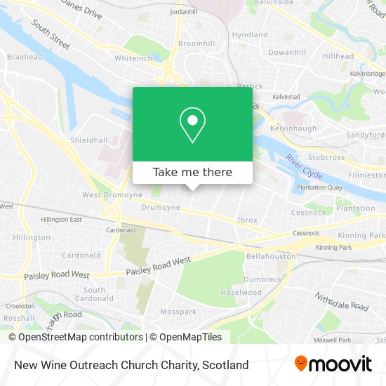 New Wine Outreach Church Charity map