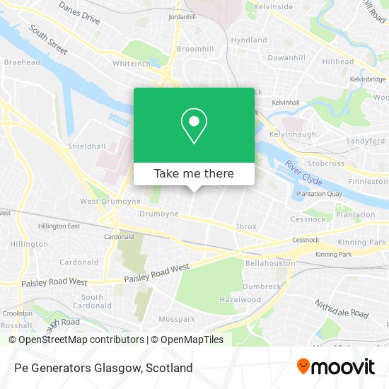 Pe Generators Glasgow map