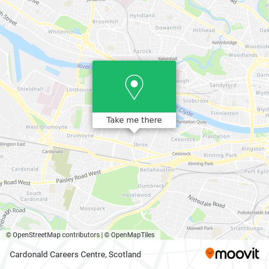 Cardonald Careers Centre map