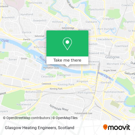 Glasgow Heating Engineers map