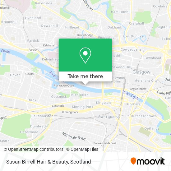 Susan Birrell Hair & Beauty map