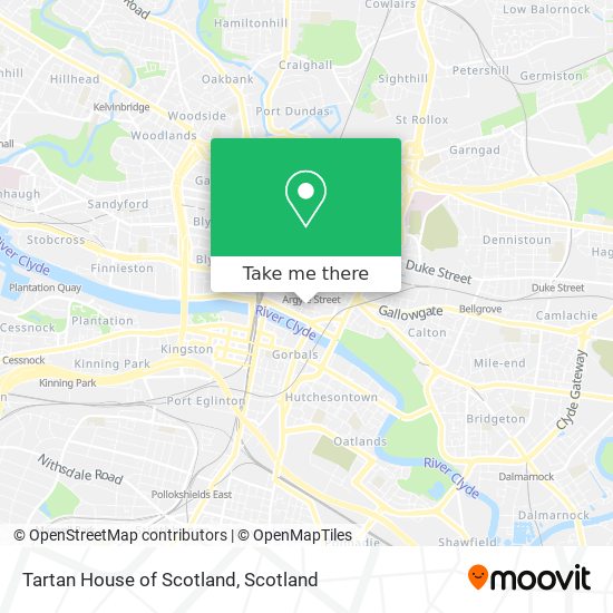 Tartan House of Scotland map