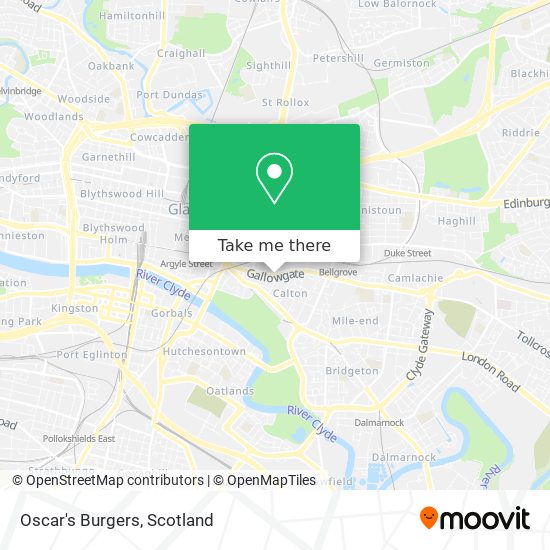 Oscar's Burgers map