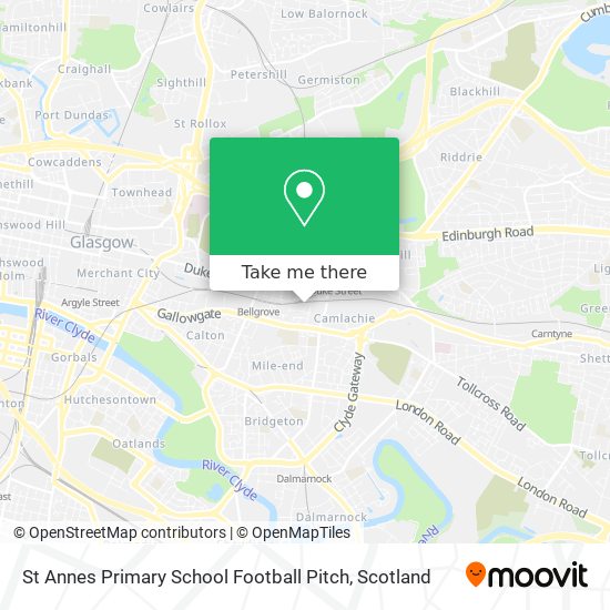 St Annes Primary School Football Pitch map