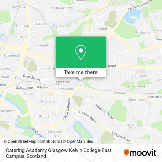 Catering Academy Glasgow Kelvin College-East Campus map