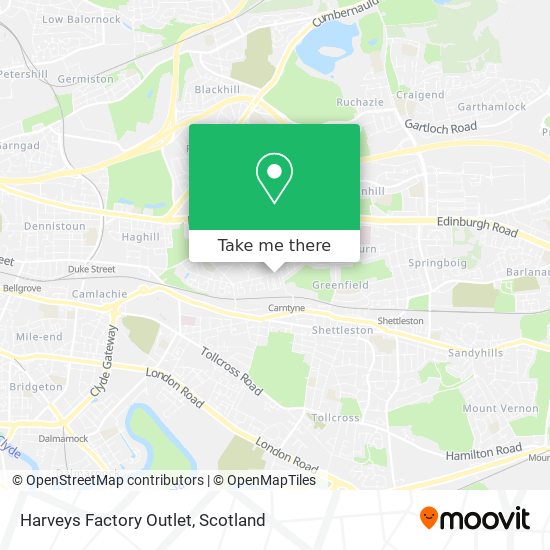 Harveys Factory Outlet map