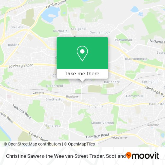 Christine Sawers-the Wee van-Street Trader map