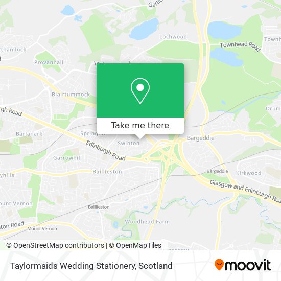Taylormaids Wedding Stationery map