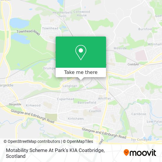 Motability Scheme At Park's KIA Coatbridge map