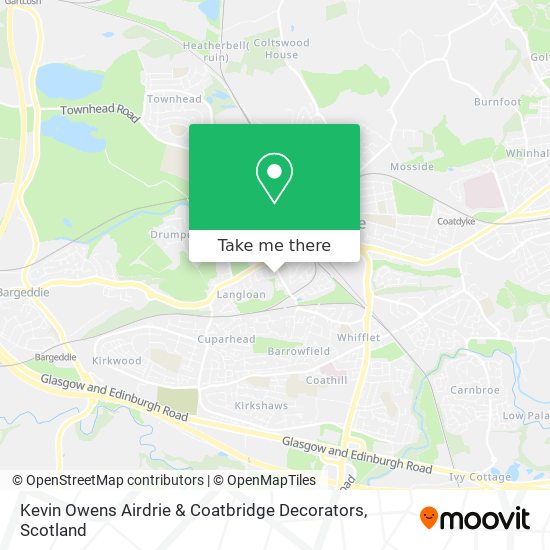 Kevin Owens Airdrie & Coatbridge Decorators map