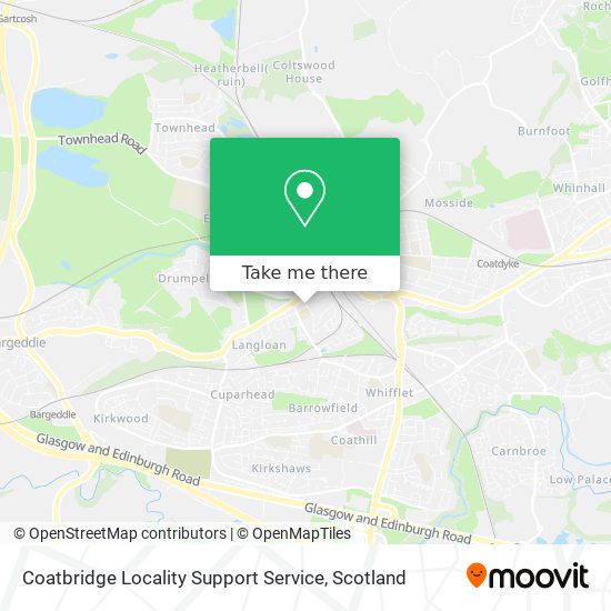 Coatbridge Locality Support Service map