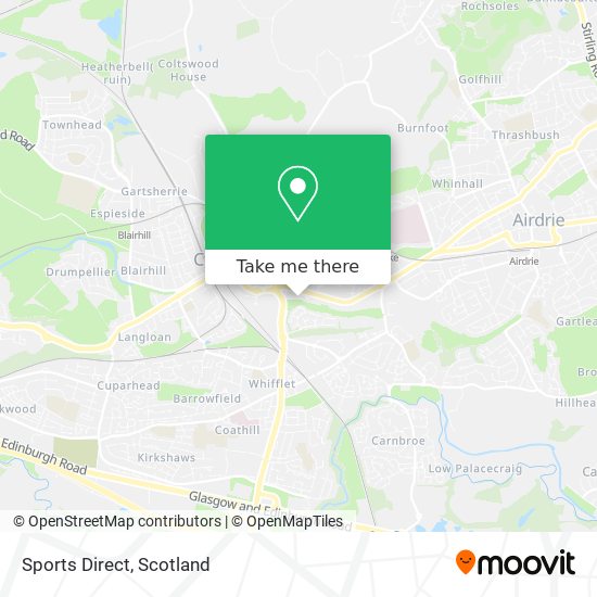 Sports Direct map