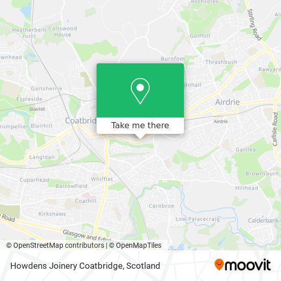 Howdens Joinery Coatbridge map