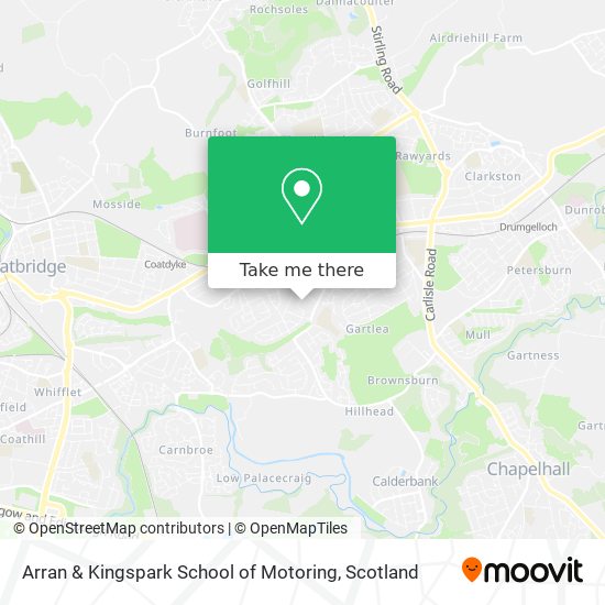Arran & Kingspark School of Motoring map