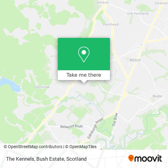 The Kennels, Bush Estate map