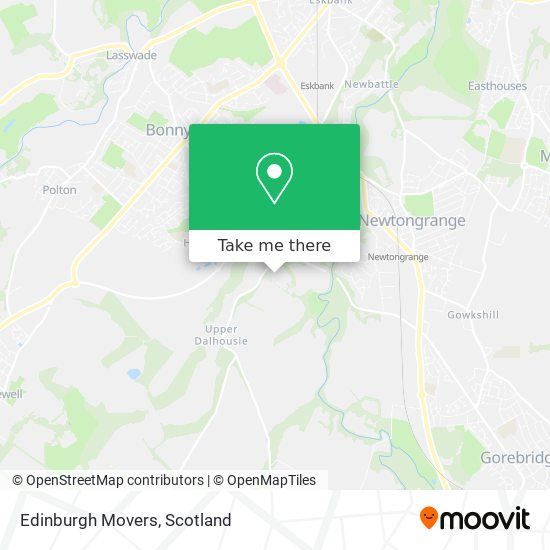 Edinburgh Movers map