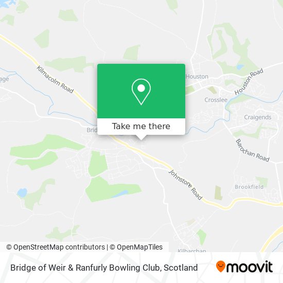 Bridge of Weir & Ranfurly Bowling Club map