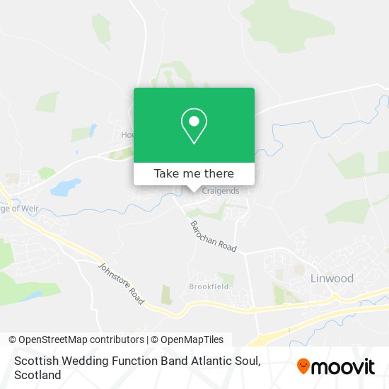 Scottish Wedding Function Band Atlantic Soul map
