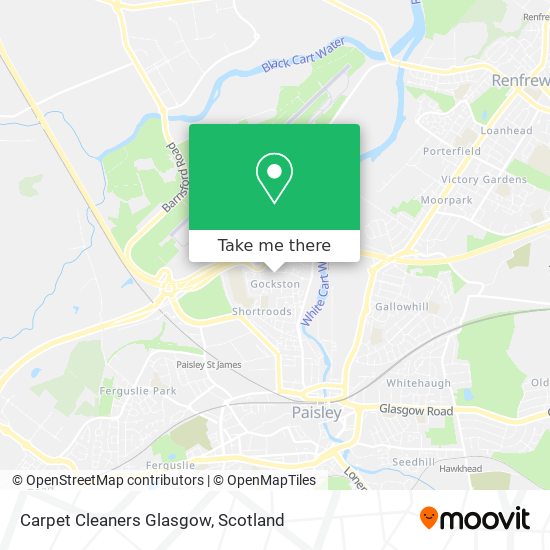 Carpet Cleaners Glasgow map