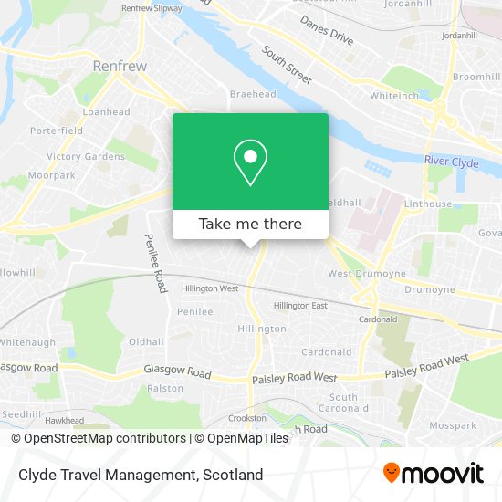 Clyde Travel Management map