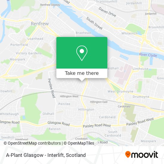 A-Plant Glasgow - Interlift map