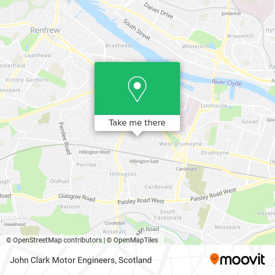 John Clark Motor Engineers map