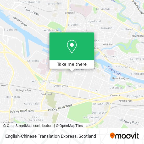 English-Chinese Translation Express map